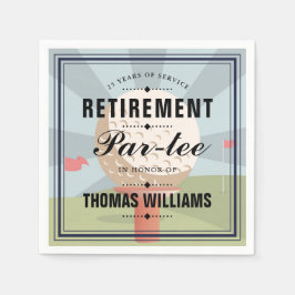 Guardanapo De Papel Partido Clássico de Aposentação de Golfe