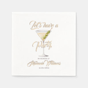 Guardanapo De Papel Partido Cocktail de Verão Reformado por Mulheres