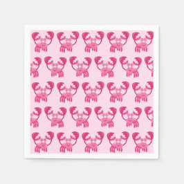 Guardanapo De Papel Partido Crabs Seashore