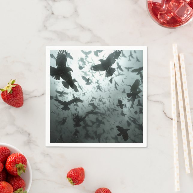 Guardanapo De Papel Partido Crow do Blackbird Raven (Insitu)