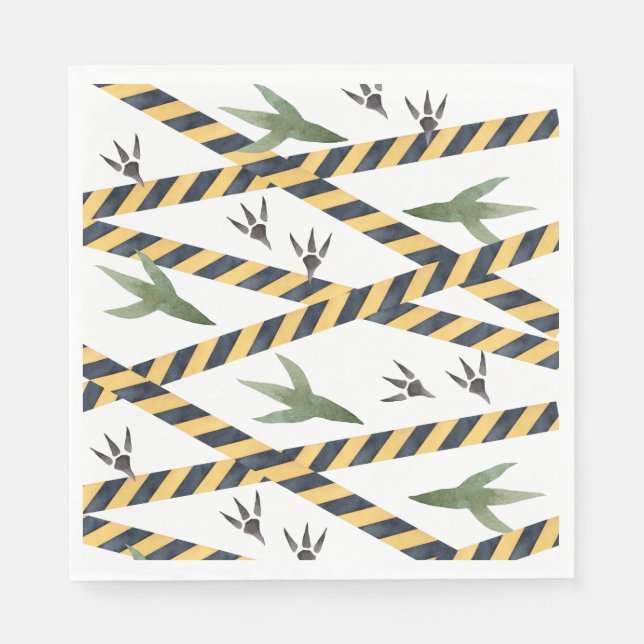 Guardanapo De Papel Partido da Construção Dinossauro Napkins (Frente)