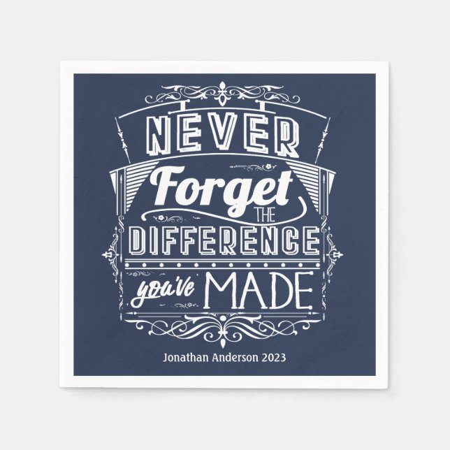 Guardanapo De Papel Partido da Reforma Nunca Esquece (Frente)