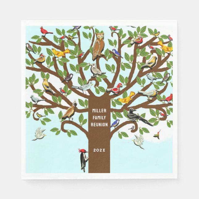 Guardanapo De Papel Partido da Reunião Familiar Napkins (Frente)