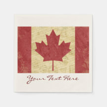 Partido de Bandeira do Canadá Napkins