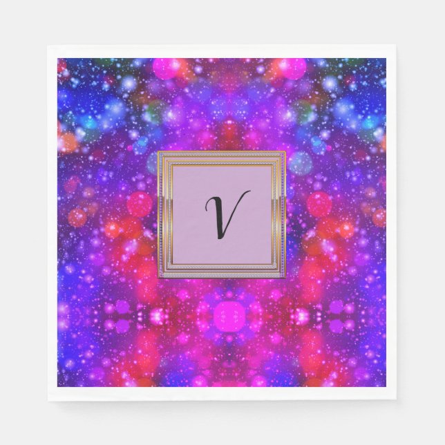 Guardanapo De Papel Partido de inverno dos Padrões de Na moda modernos (Frente)