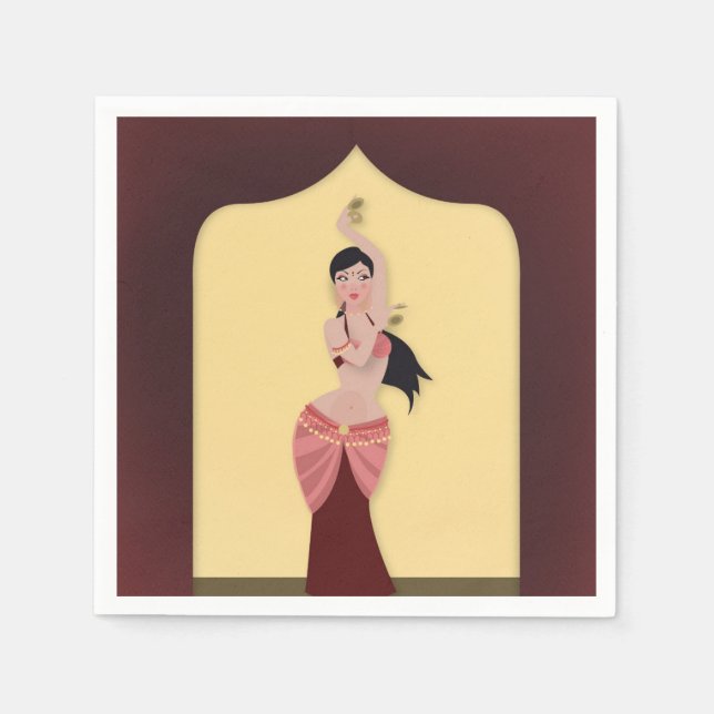 Guardanapo De Papel Partido de janto do Médio Oriente Libanês (Frente)