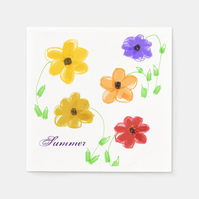 Guardanapo De Papel Partido de Verão Napkins (Frente)