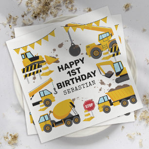 Guardanapo De Papel Partido do Aniversário de criança de Construção