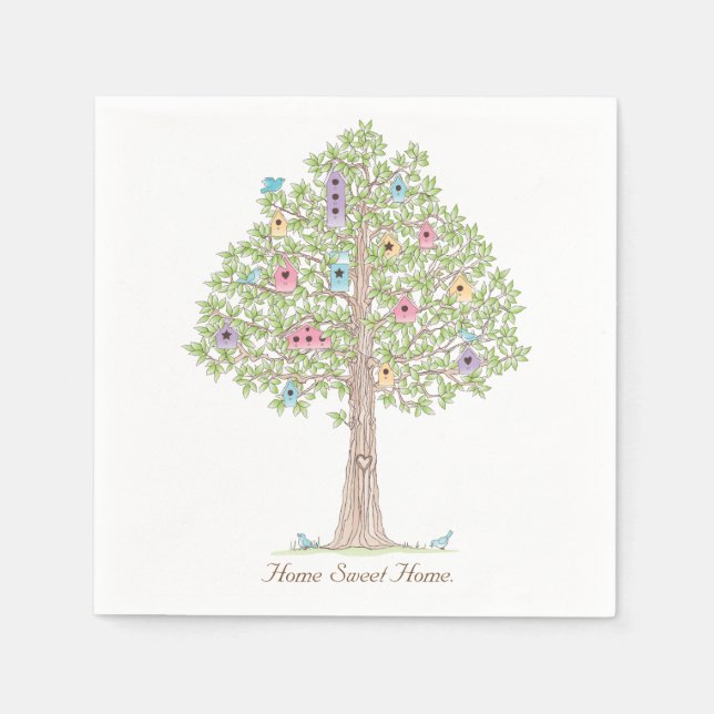 Guardanapo De Papel Partido do Aquecimento Familiar Napkin (Frente)