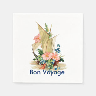Guardanapo De Papel Partido do bon voyage, veleiro oriental da sucata