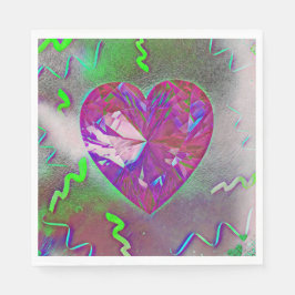 Guardanapo De Papel Partido do Coração