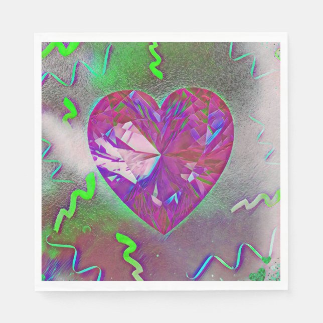 Guardanapo De Papel Partido do Coração (Frente)