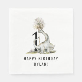 Guardanapo De Papel Partido do primeiro aniversario do Tema Dinossauro