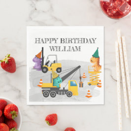 Guardanapo De Papel Partido do segundo aniversário de Construção, Tema