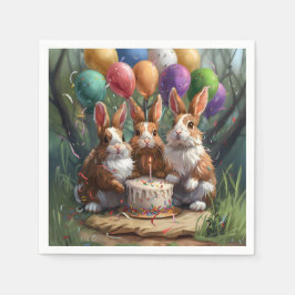 Guardanapo De Papel Partido dos Coelhos