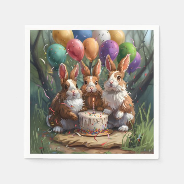 Guardanapo De Papel Partido dos Coelhos (Frente)