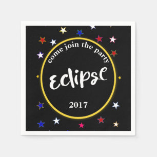 Guardanapo De Papel Partido Eclipse E Estrelas Napkins