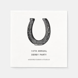 Guardanapo De Papel Partido Elegante Clássico de Derby de Corrida de C