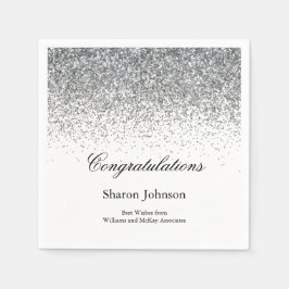 Guardanapo De Papel Partido Elegante de Aposentação de Glitter