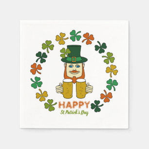 Guardanapo De Papel Partido Irlandês Leprechaun, Dia de São Patríci