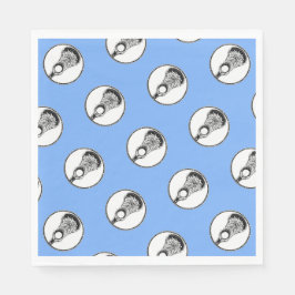 Guardanapo De Papel Partido Lacrosse Azul-Claro