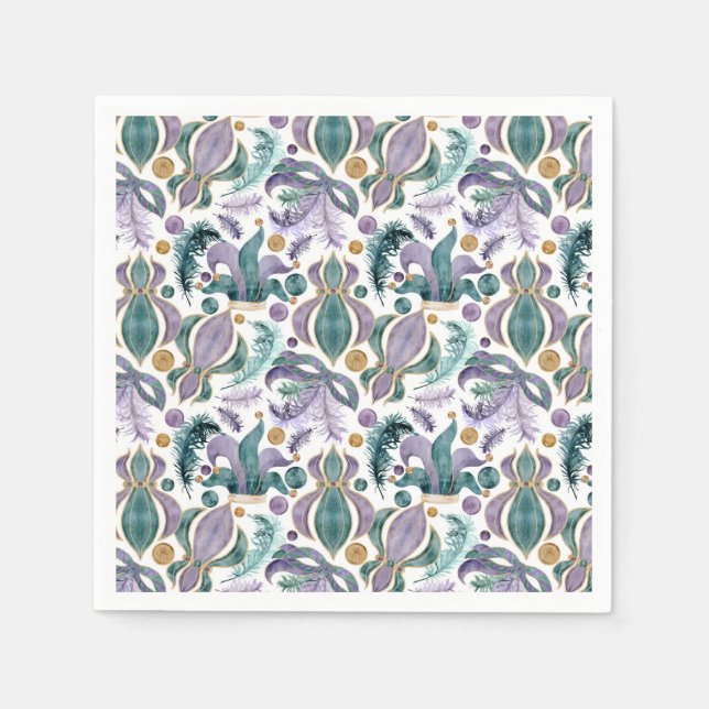 Guardanapo De Papel Partido Mardi Gras (Frente)