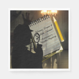 Guardanapo De Papel Partido Mistério de Assassinato Napkins Personaliz