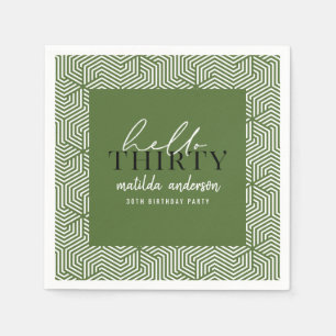 Guardanapo De Papel Partido moderno geométrico e do roteiro de