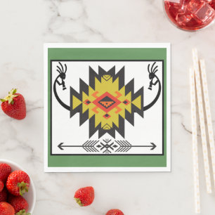 Guardanapo De Papel Partido Nativo Americano Kokopelli