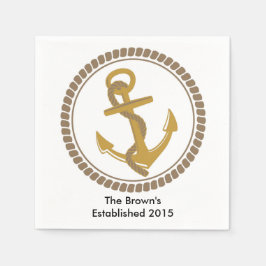 Guardanapo De Papel Partido Náutico Personalizado Napkins