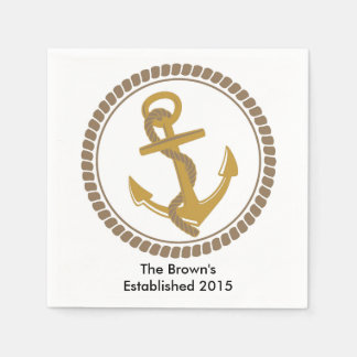 Guardanapo De Papel Partido Náutico Personalizado Napkins