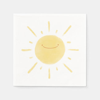 Guardanapo De Papel Partido Neutro de Gênero Amarelo Feliz