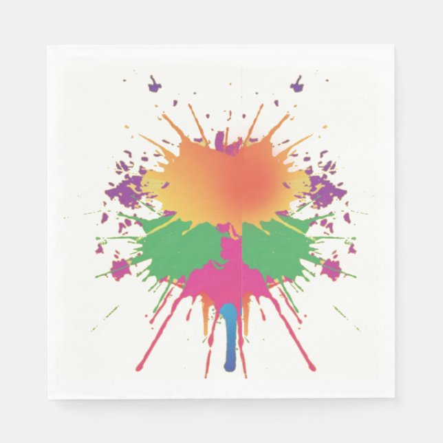 Guardanapo De Papel Partido Paintball Napkins (Frente)