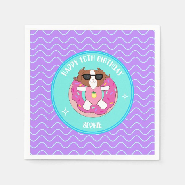 Guardanapo De Papel Partido Personalizado da Piscina de Cachorros Napk (Frente)