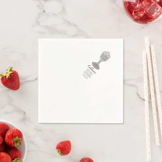 Guardanapo De Papel Partido Personalizado da Primeira Comunhão (Insitu)