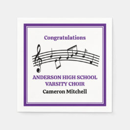 Guardanapo De Papel Partido Personalizado do Coro de Segundos graus Ro