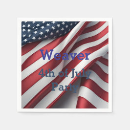 Guardanapo De Papel Partido Personalizado em 4 de julho