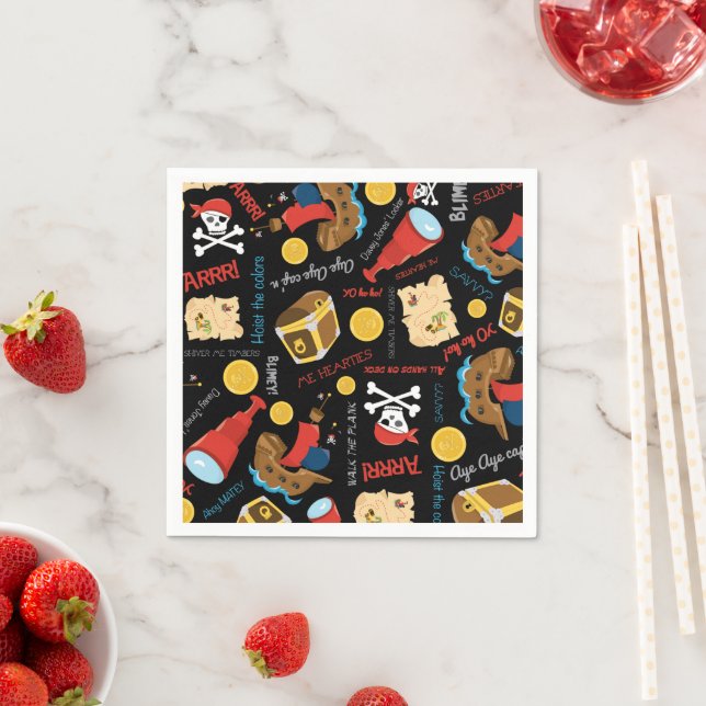 Guardanapo De Papel Partido Pirata Napkins (Insitu)
