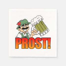 Guardanapo De Papel Partido Prost Alemão Napkins Cartoon Bier