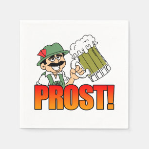 Guardanapo De Papel Partido Prost Alemão Napkins Cartoon Bier