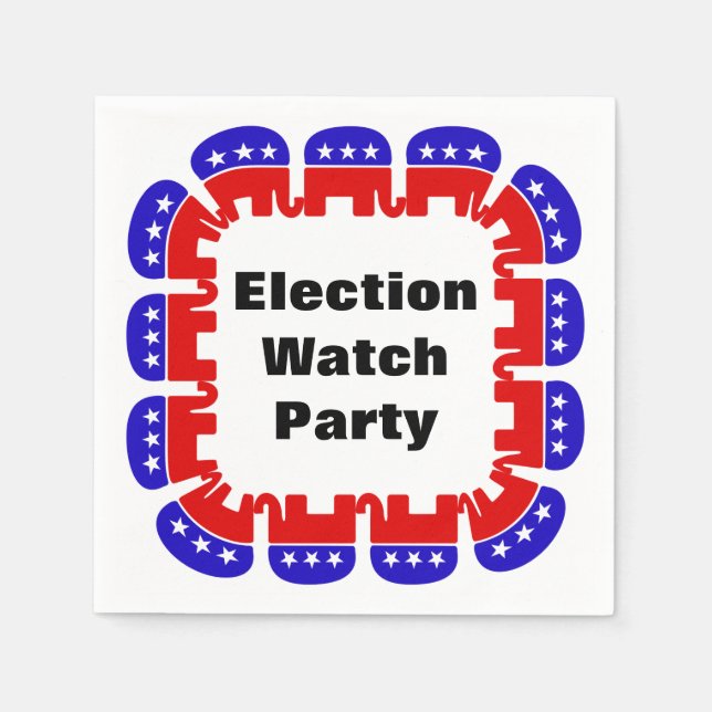 Guardanapo De Papel Partido Republicano do Observatório Eleitoral (Frente)