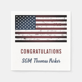 Guardanapo De Papel Partido Russo Americano de Aposentação Militar de 