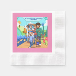 Guardanapo De Papel Partido sobrevivente de câncer Aniversário Napkins