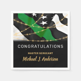 Guardanapo De Papel Partido Thin Green Line de Reforma Militar