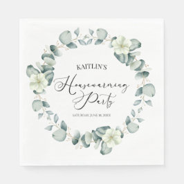 Guardanapo De Papel Partido Verde Eucalyptus Botânico