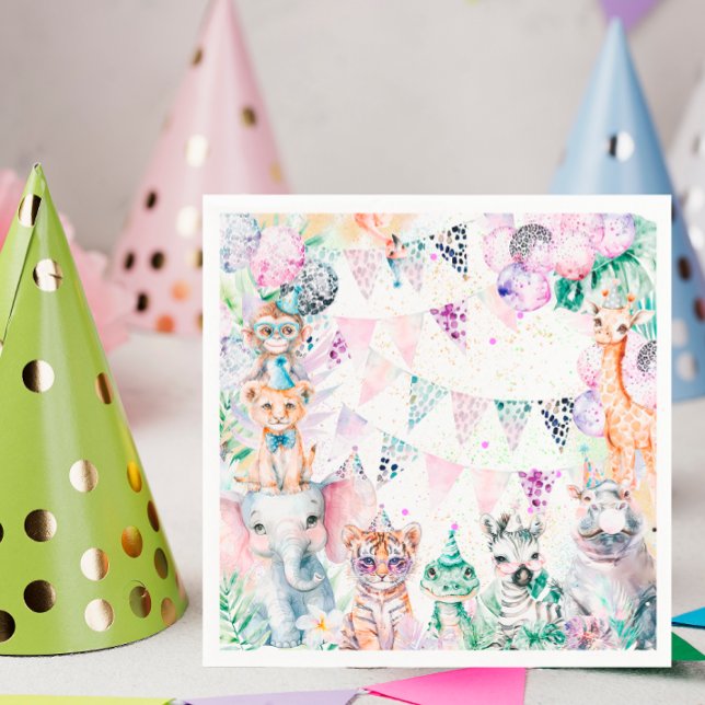 Guardanapo De Papel Parto de Safari Selgle Cute (Criador carregado)