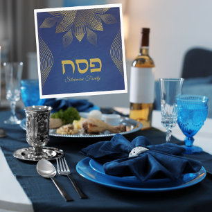 Guardanapo De Papel Páscoa azul clássico Passover
