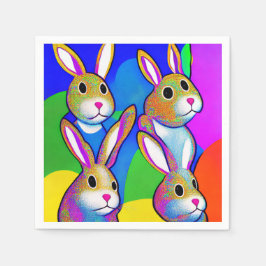 Guardanapo De Papel Páscoa Bunny Napkins