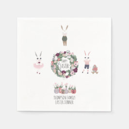 Guardanapo De Papel Páscoa Personalizada Pernalas de Ovos Vintage