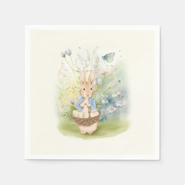 Guardanapo De Papel Páscoa Peter Rabbit Napkins (Frente)